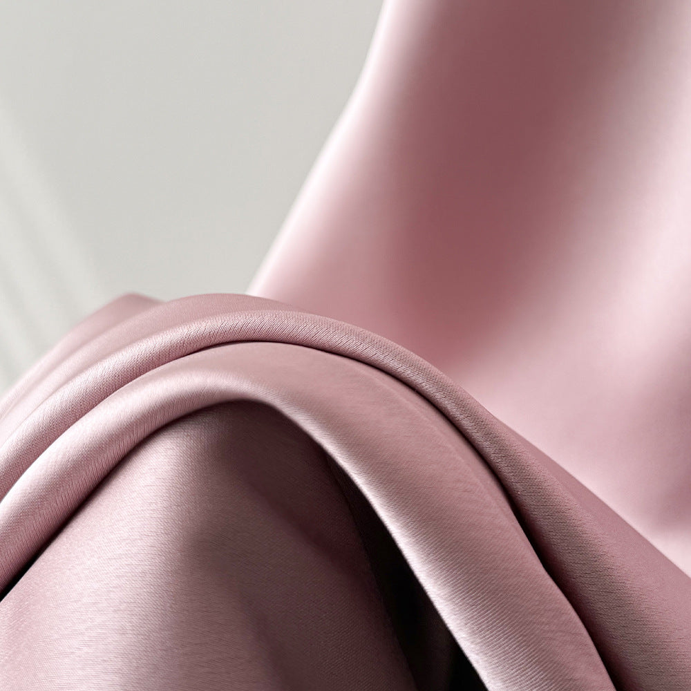 Satin Slip Dress – Elegant A-Line Maxi Dress with Adjustable Straps