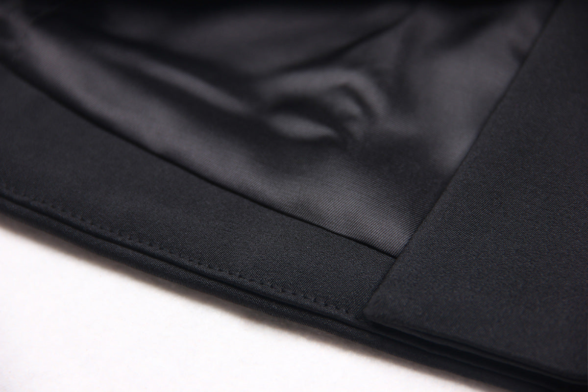 Designed Women's Mid-Length Blazer with Shawl Collar