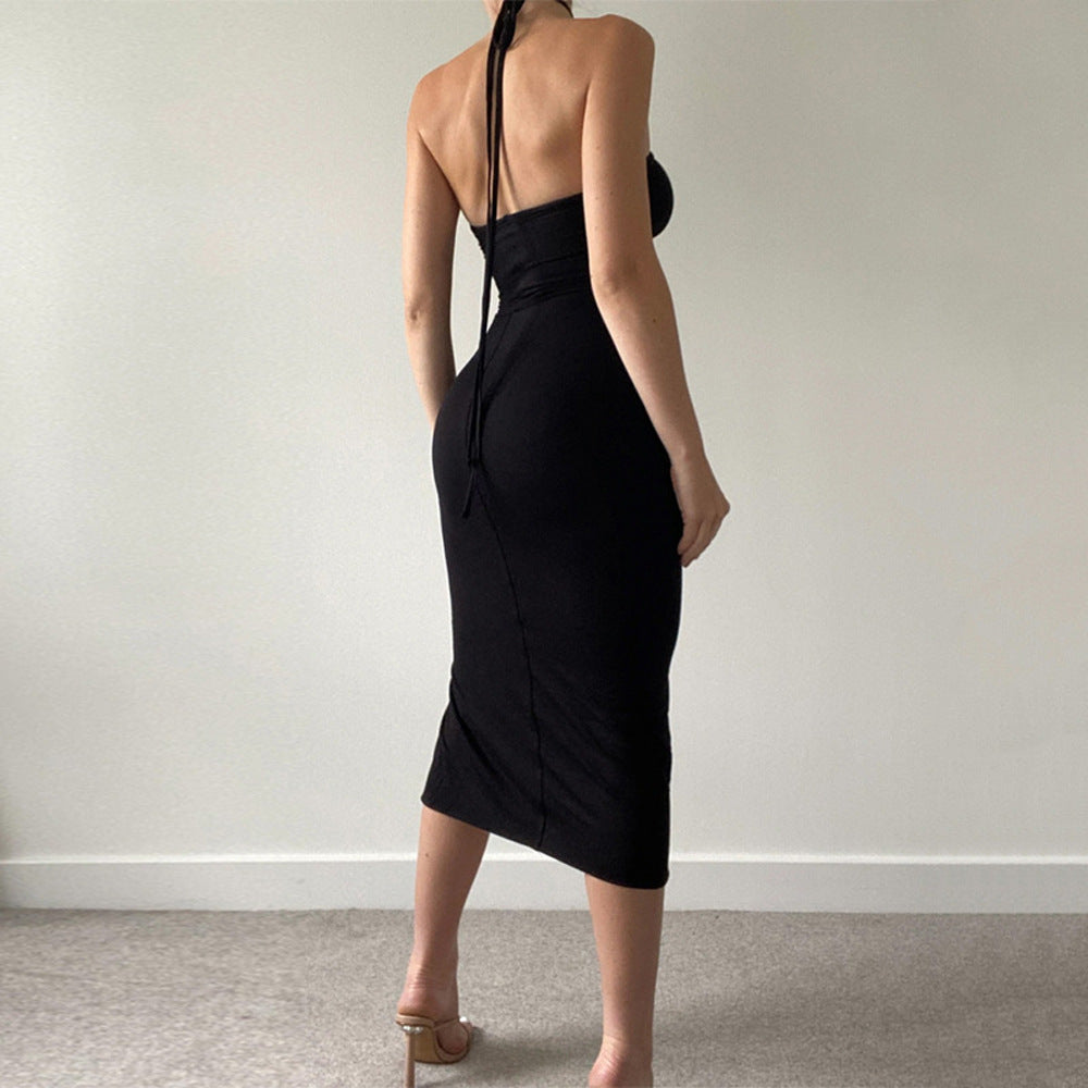 Sexy Strapless Drawstring Sheath Dresses-Dresses-Free Shipping at meselling99