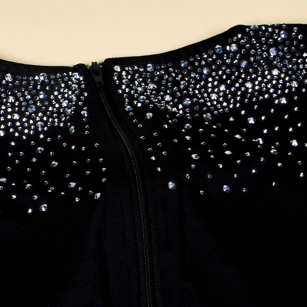 Sexy Long Sleeves Diamond Night Club Dresses-Sexy Dresses-Free Shipping at meselling99