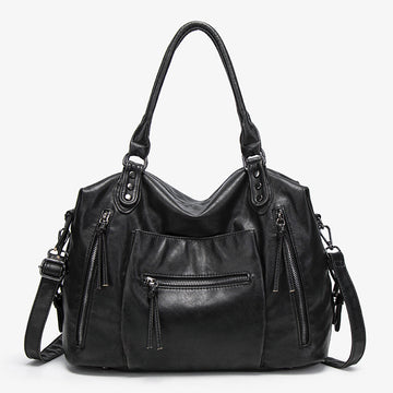 Retro PU Leather Tote Bag