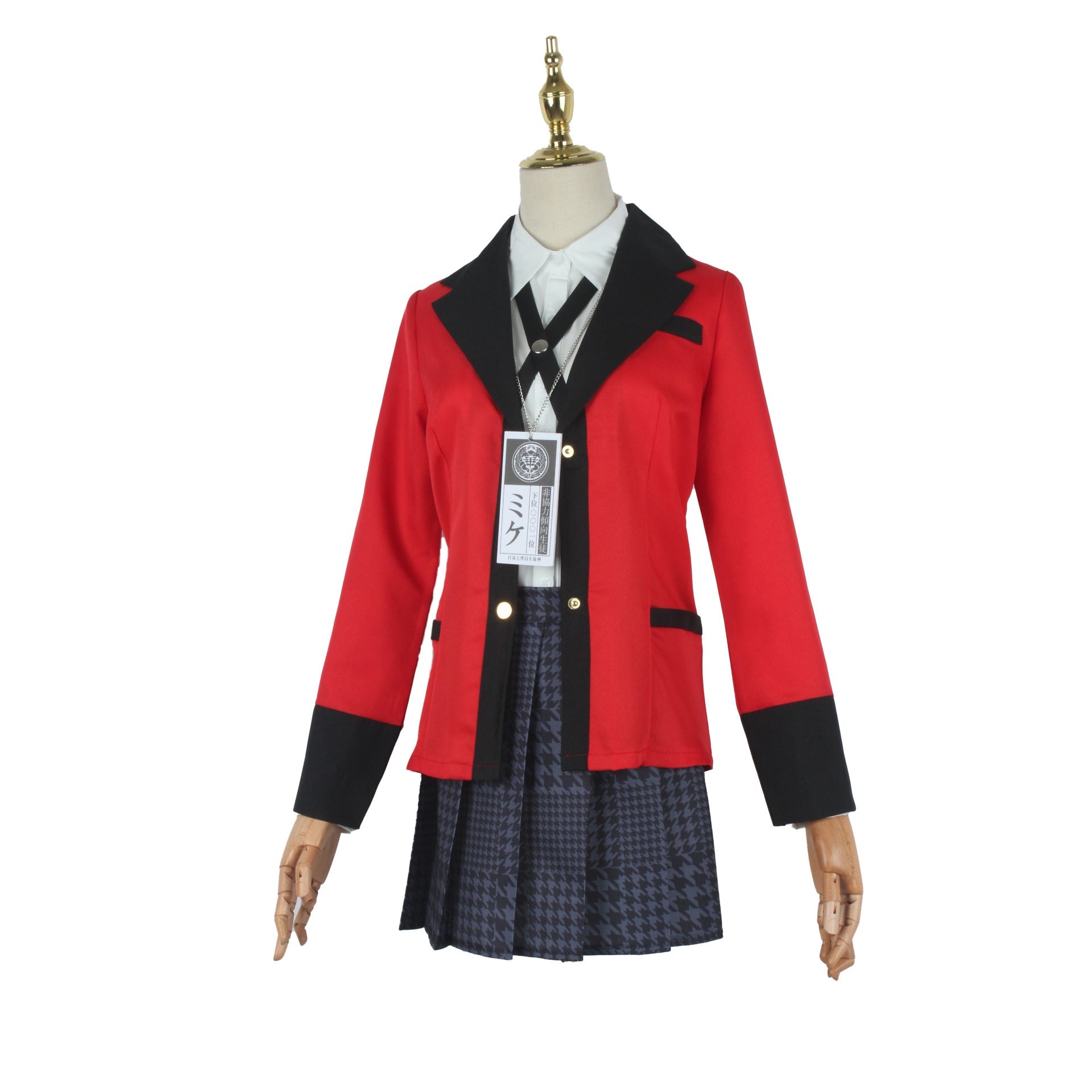 Kakegurui Cosplay Costume - Yumeko Jabami & Tōbari Luna School Uniform with Badge