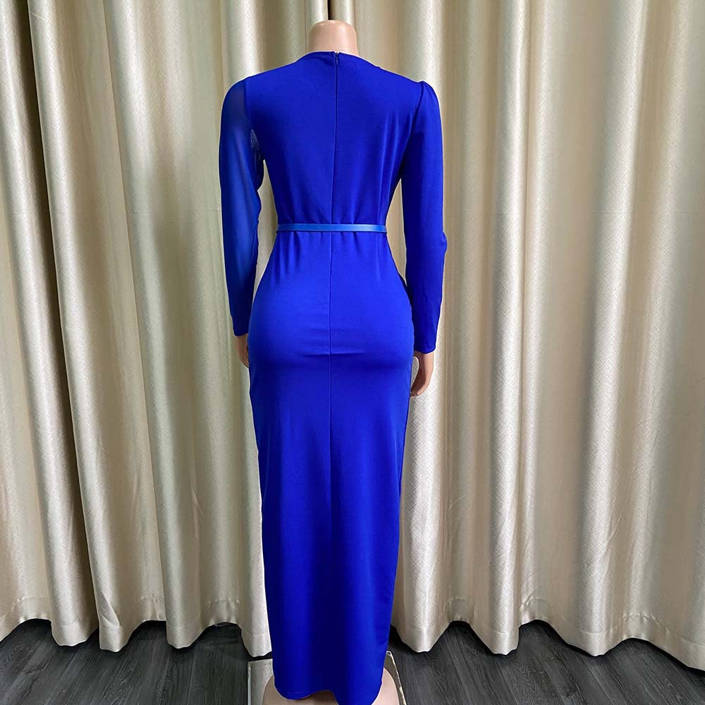 Sexy Split Front Plus Sizes Women Long Party Dresses-Dresses-Free Shipping at meselling99