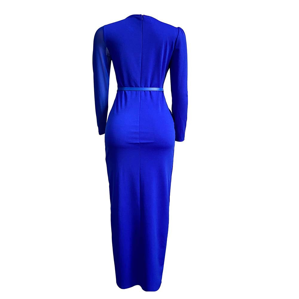 Sexy Split Front Plus Sizes Women Long Party Dresses-Dresses-Free Shipping at meselling99