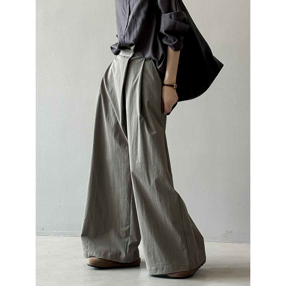 Women's Asymmetric Hem Wide-Leg Pants