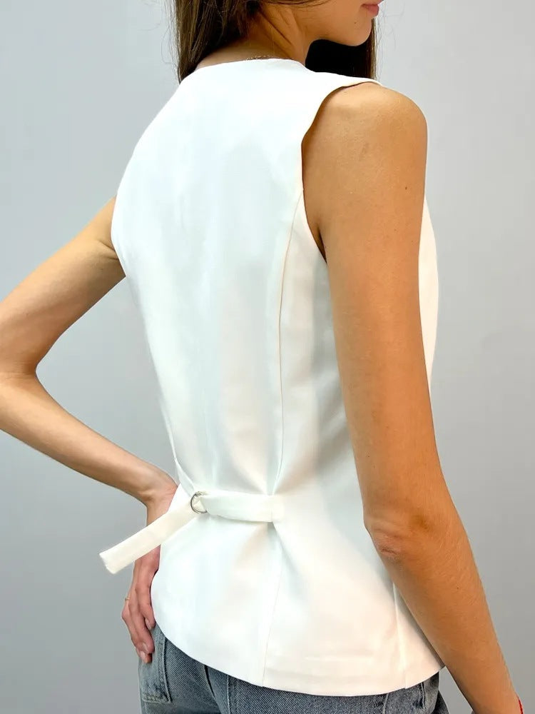 Women's Summer V-Neck Sleeveless Vest Cardigan