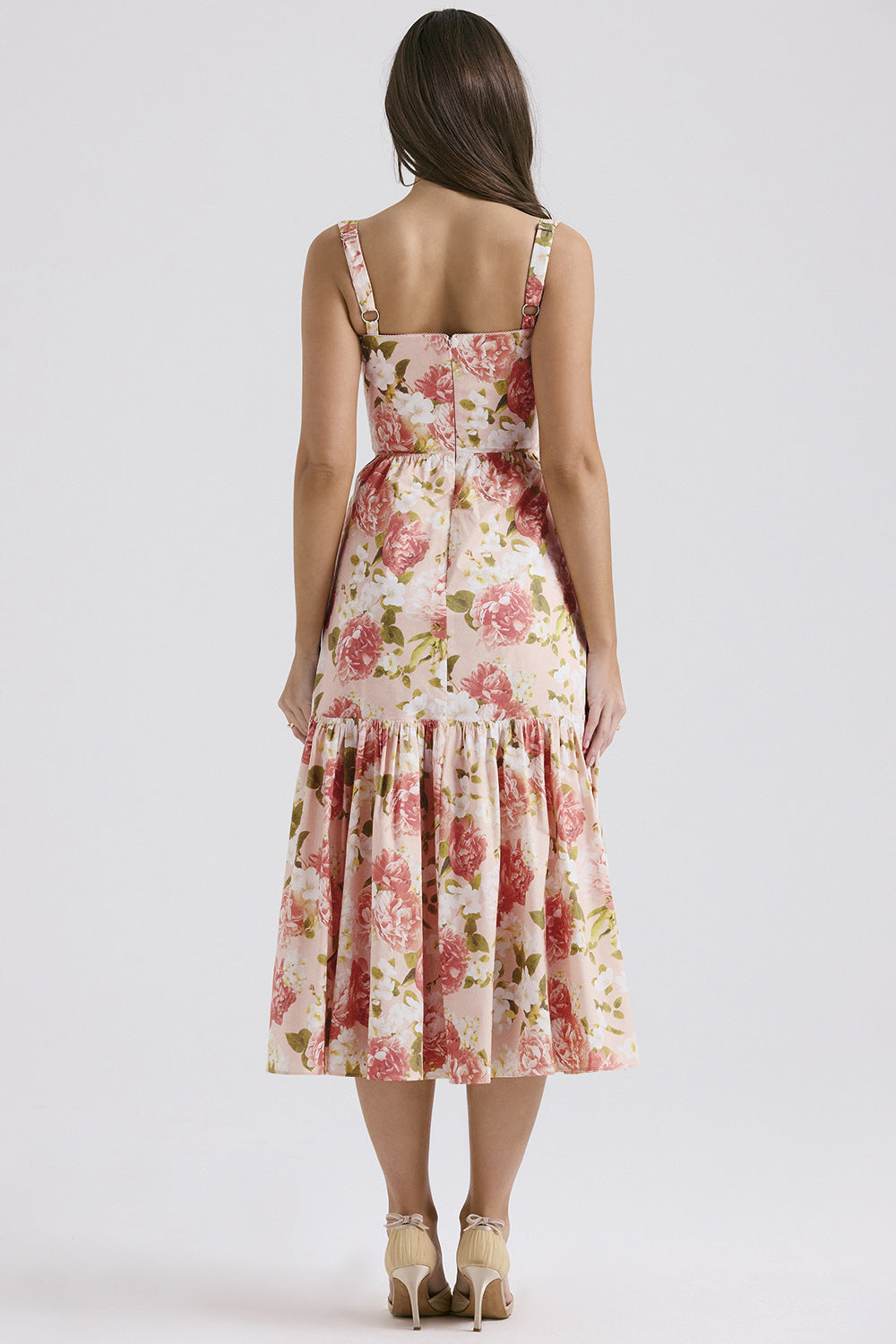 Floral Tiered A-Line Dress for Women