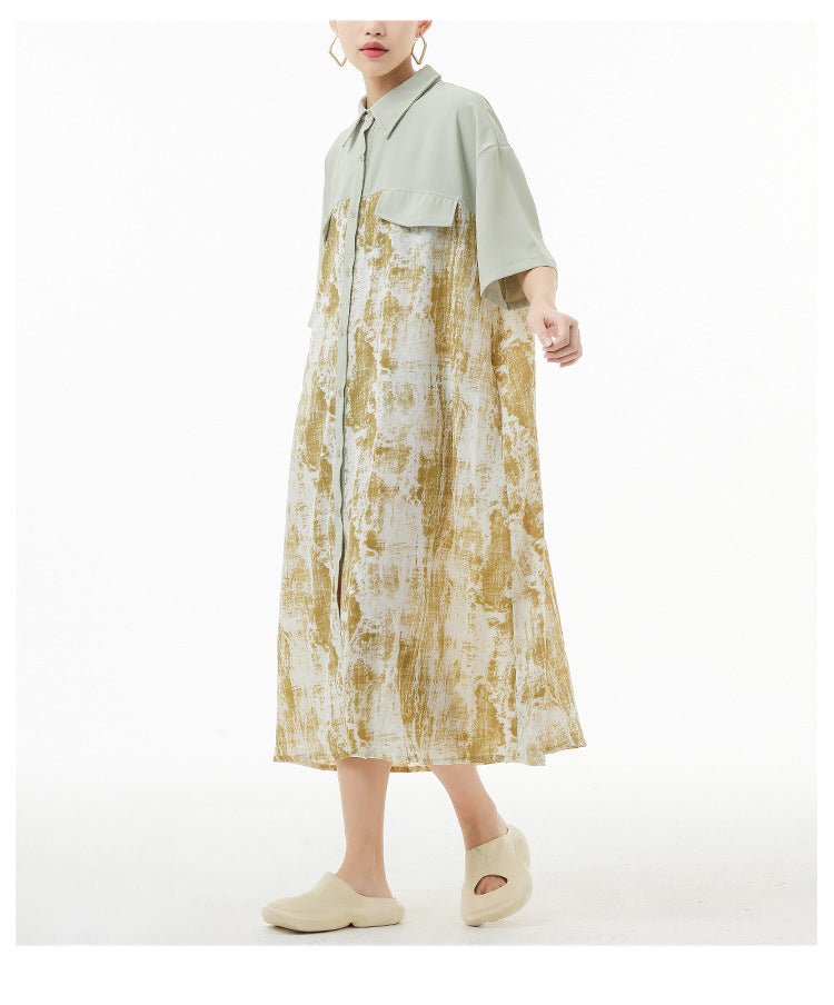 Summer Plus Sizes Long Shirts Dresses-Dresses-Free Shipping at meselling99