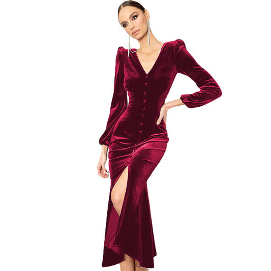 Elegant Fall Long Dresses for Women-Dresses-Free Shipping at meselling99