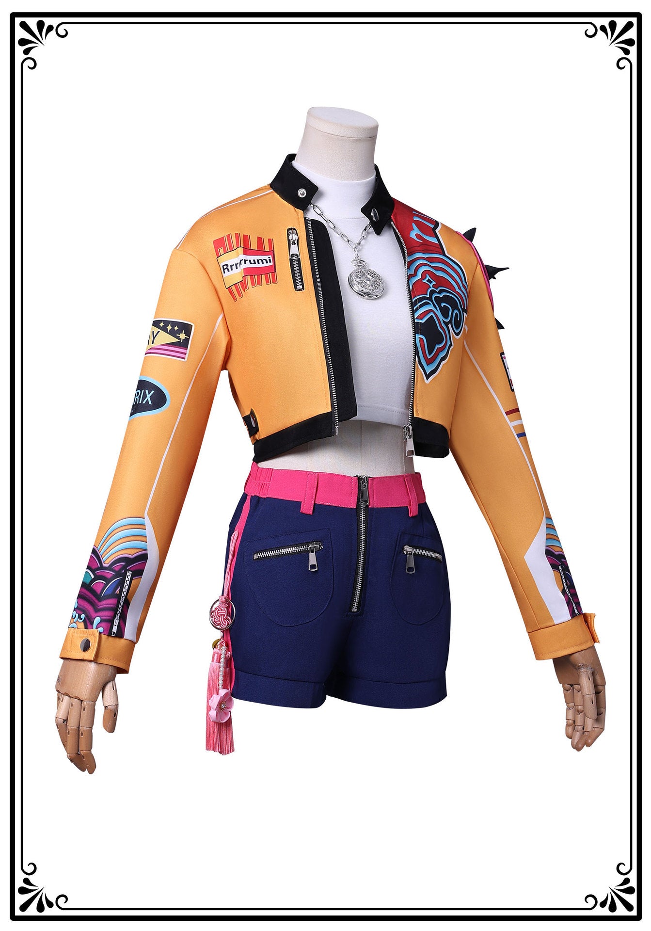 K-POP Demon Hunter Girl Group Cosplay Costume – Lumimira Zoey Outfit