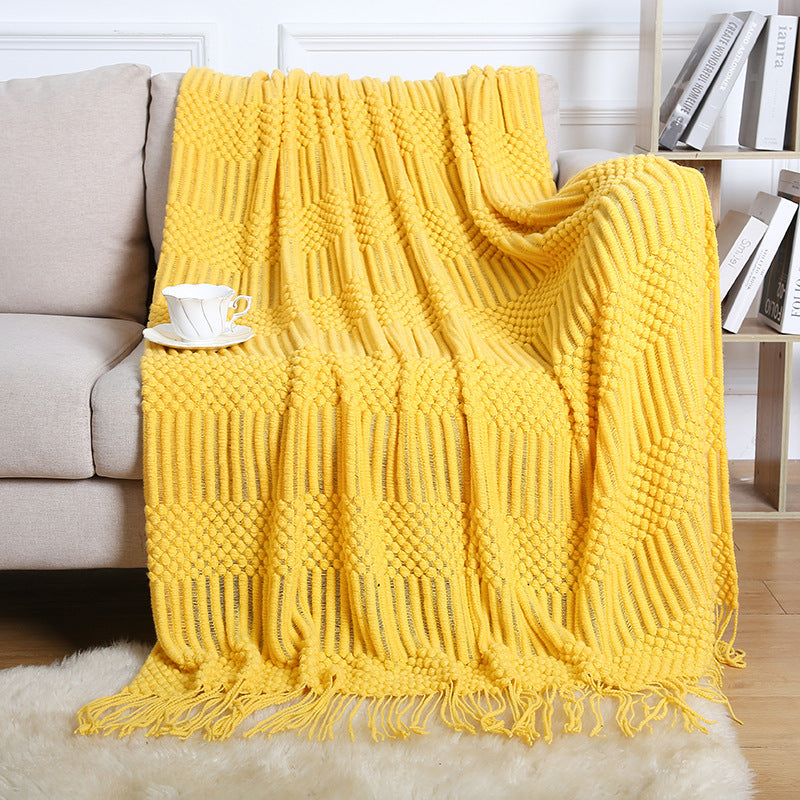 Boho Fringe Sofa Blanket