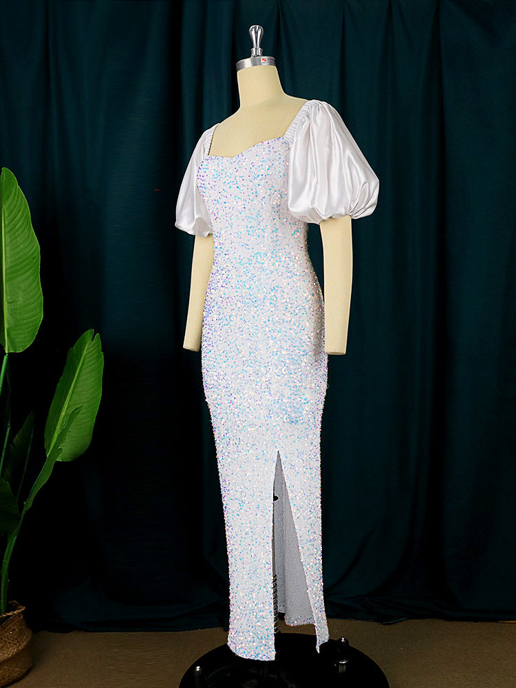 Sexy Plus Sizes Sequined Party Dresses-Dresses-Free Shipping at meselling99