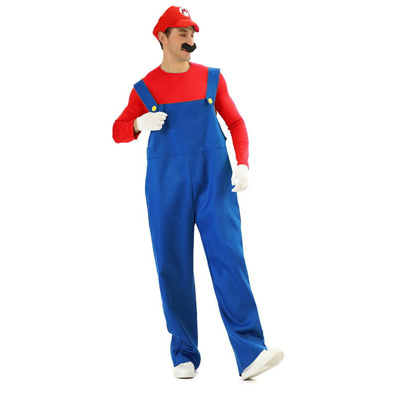 Adult Mario Costume for Halloween Cosplay