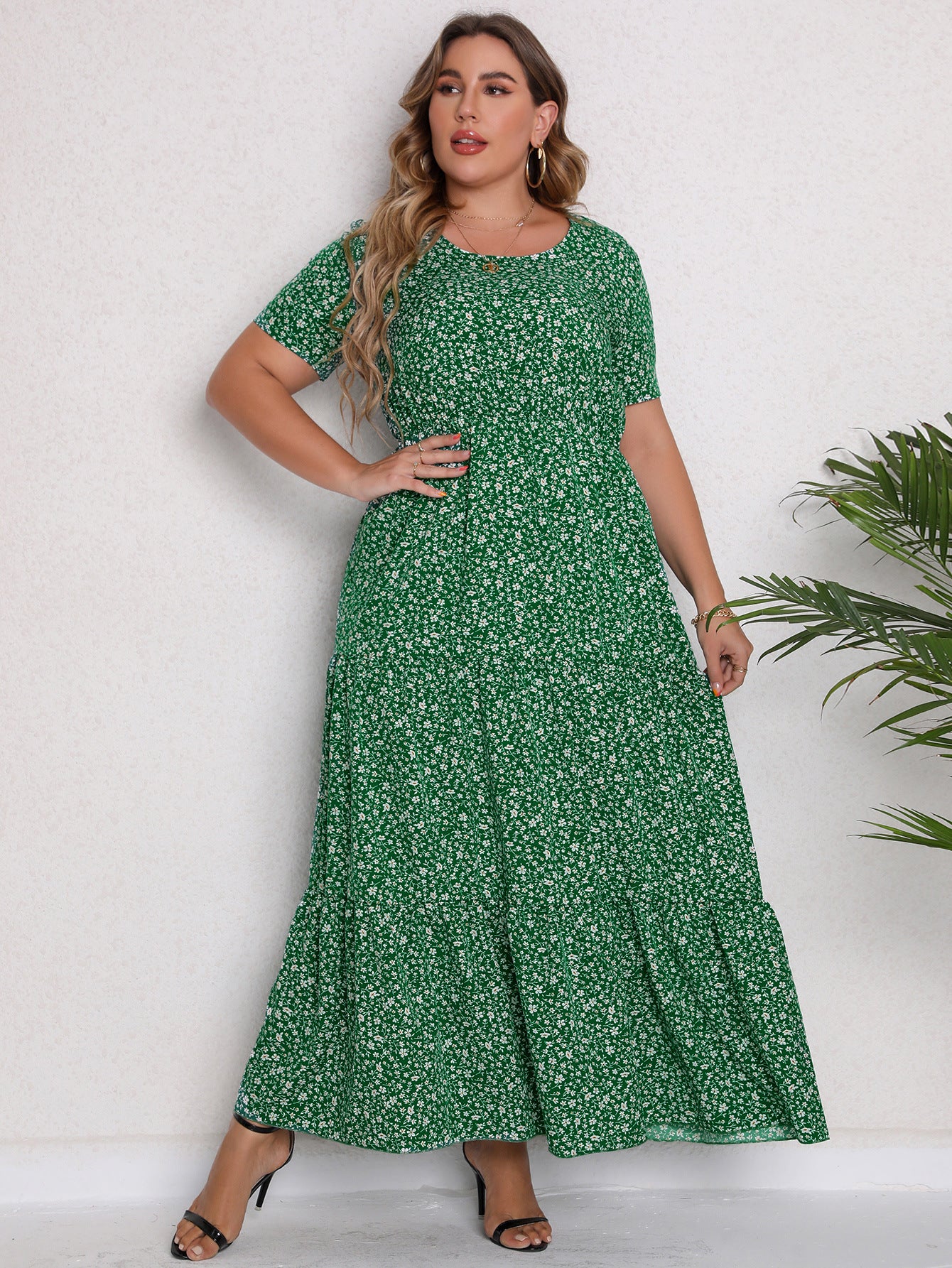 Plus Size Boho Beach Maxi Dress