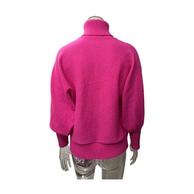Casual High Neck Winter Loose Knitted Sweaters