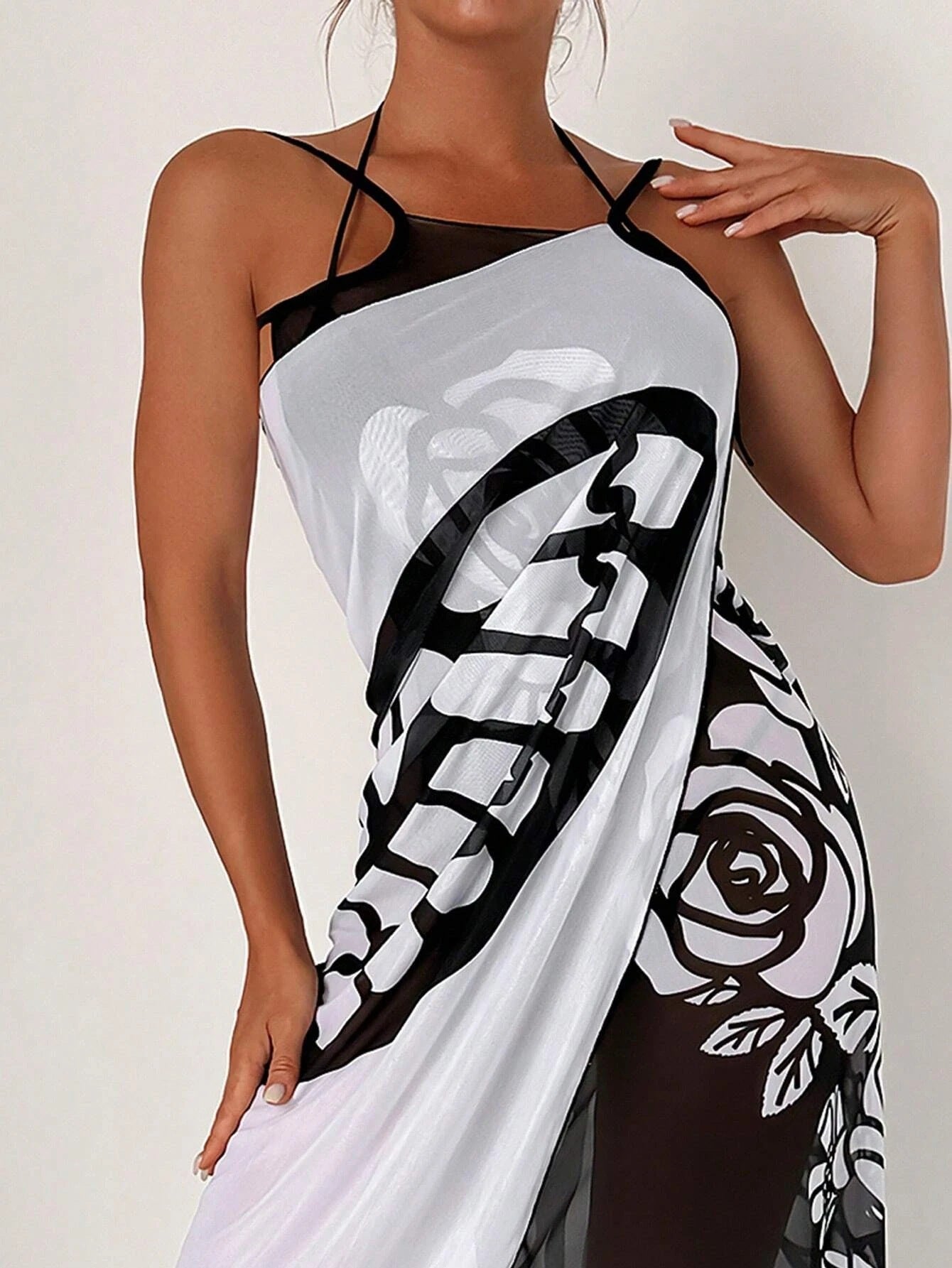 Summer Butterfly Print Beach Cover Ups
