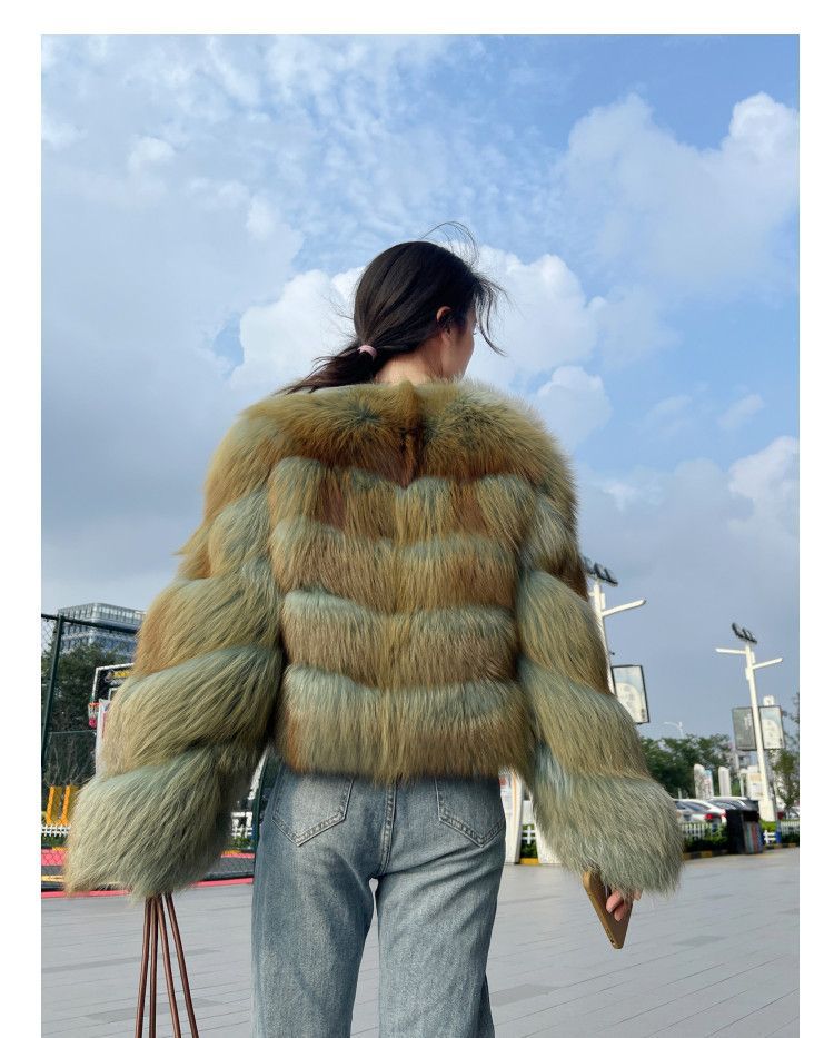 Luxury Winter Fox Fur Women Coats