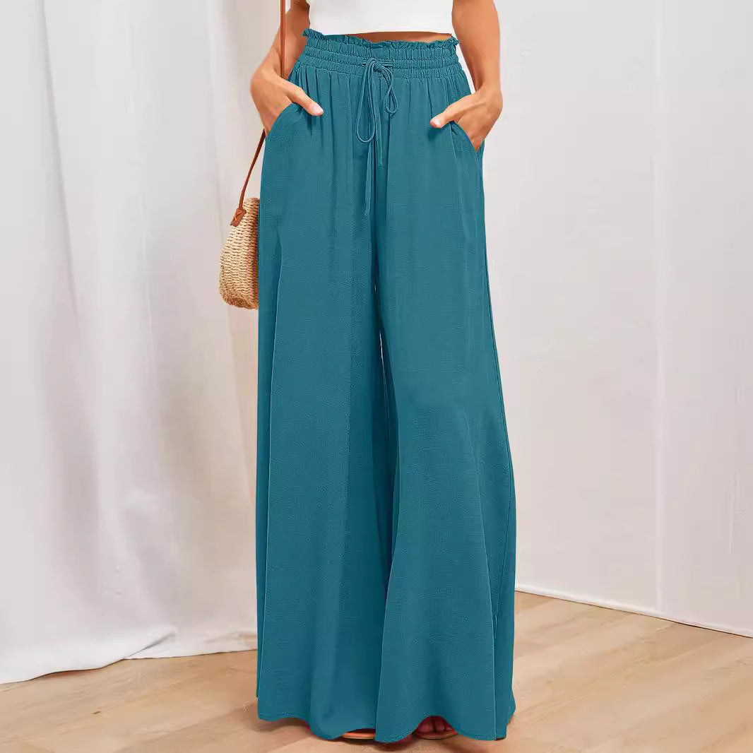 Women's High-Waisted Wide-Leg Palazzo Pants