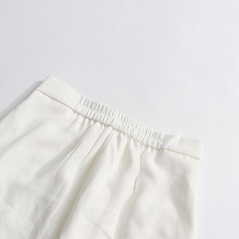 Designed Women's Fashion Floral Patchwork Sleeveless Tie-Front Vest & High-Waisted Wide-Leg Trousers Set