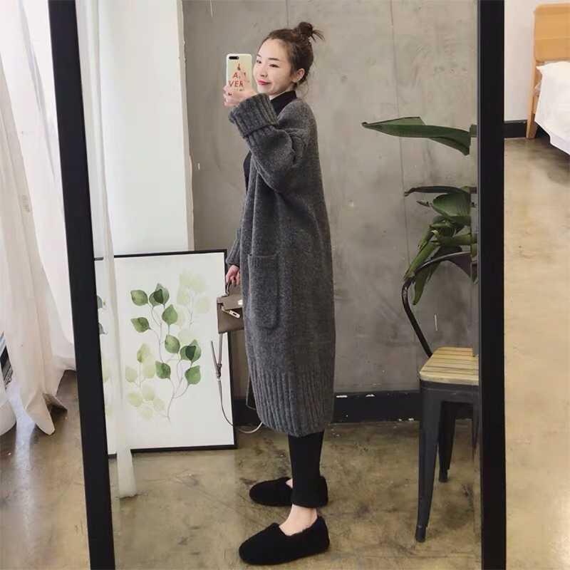 Casual Thick Long Knitted Cardigan Sweaters