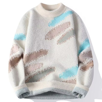 Men’s Faux Mink Thickened Knit Sweater