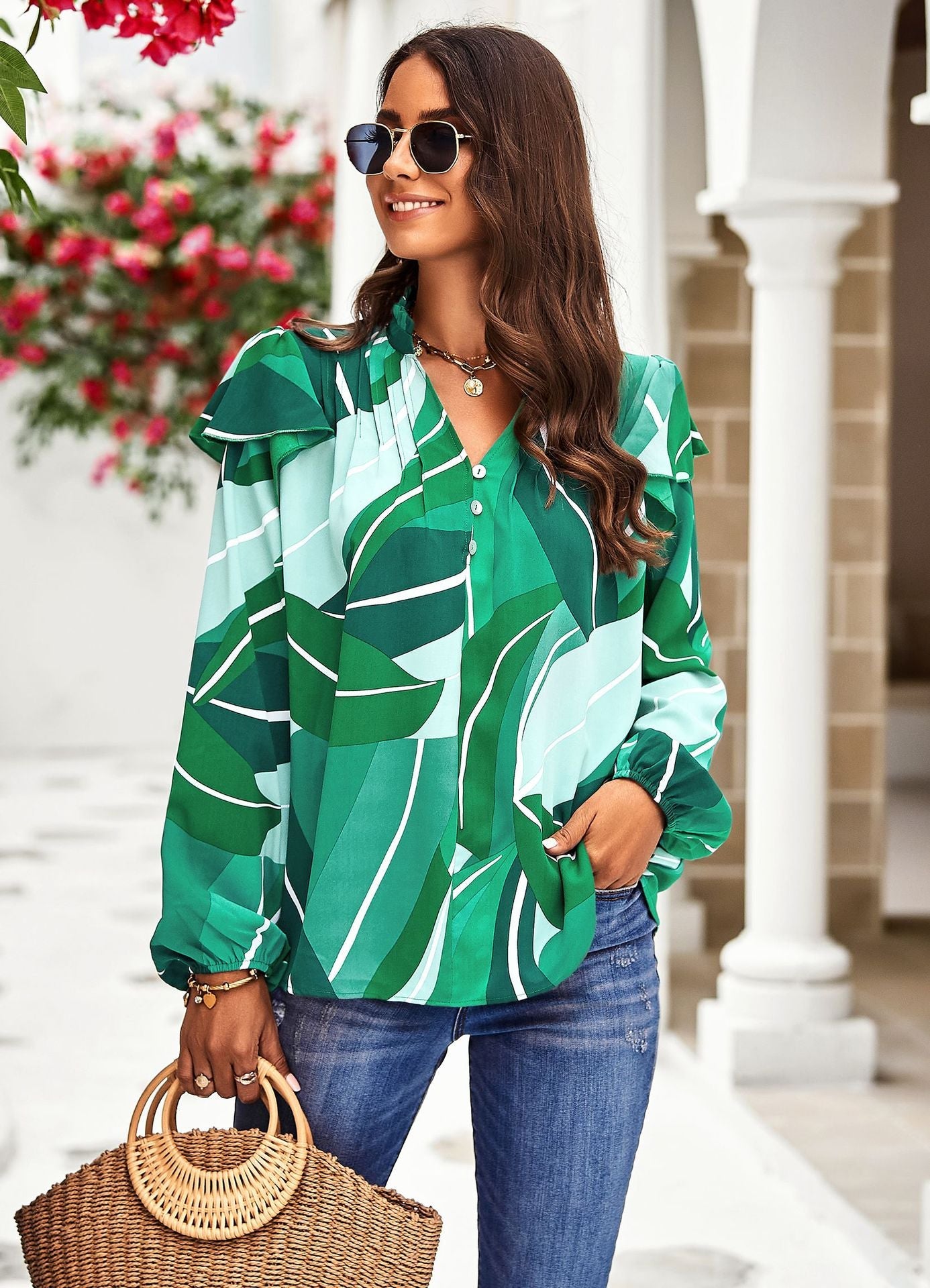 Casual Long Sleeves Blouses