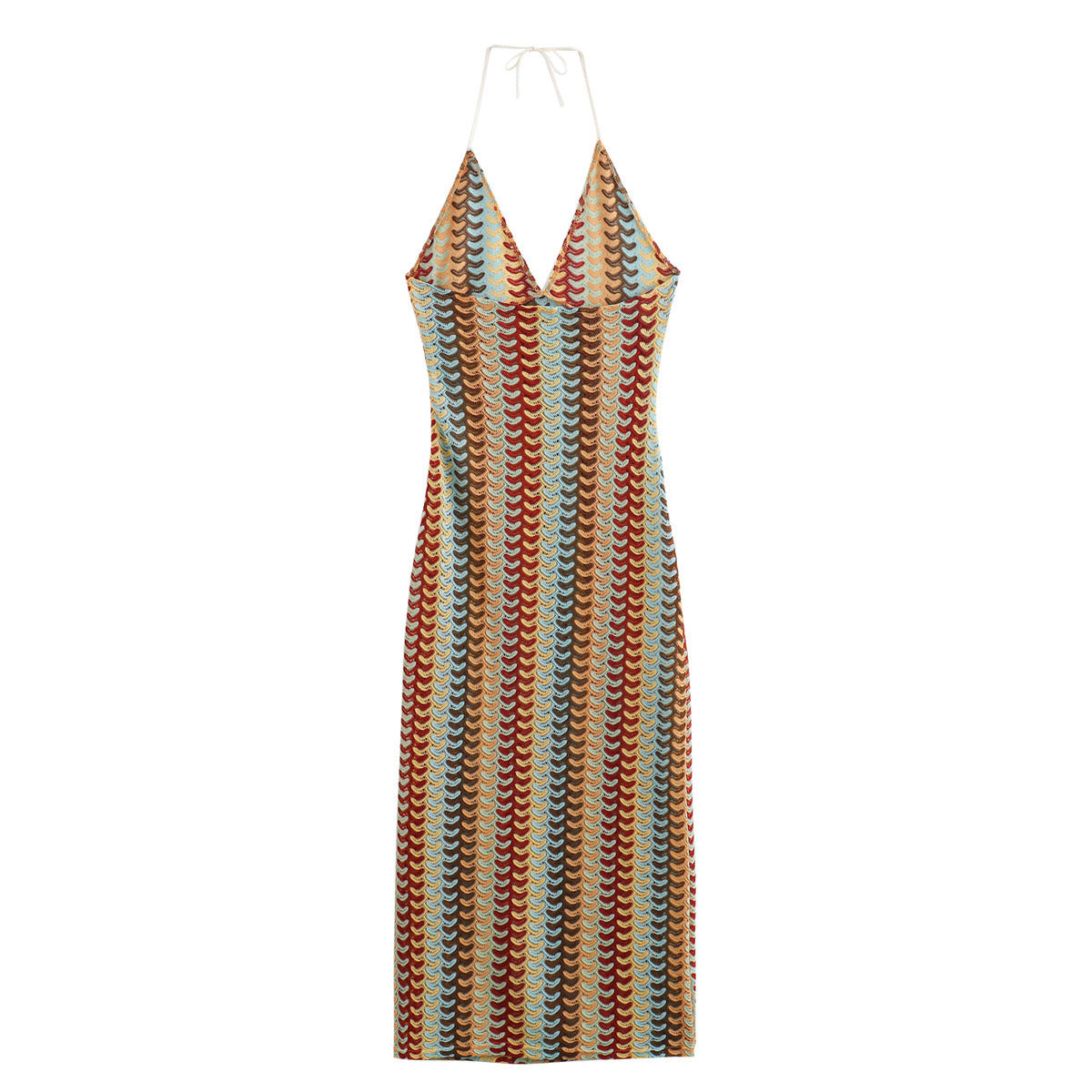 Summer Crochet Floral Midi Dress | Boho Vacation Knitwear