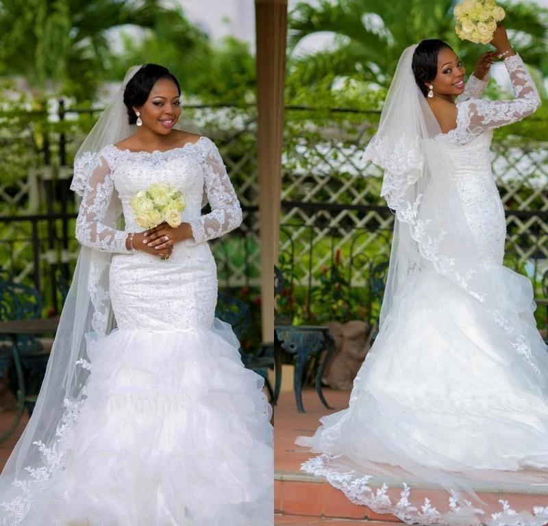 Fishtail Lace Slimming Mermaid Wedding Dress