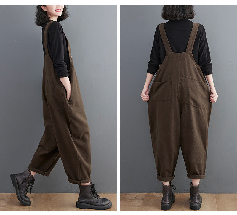 Vintage Loose Women Jumpsuits for Women