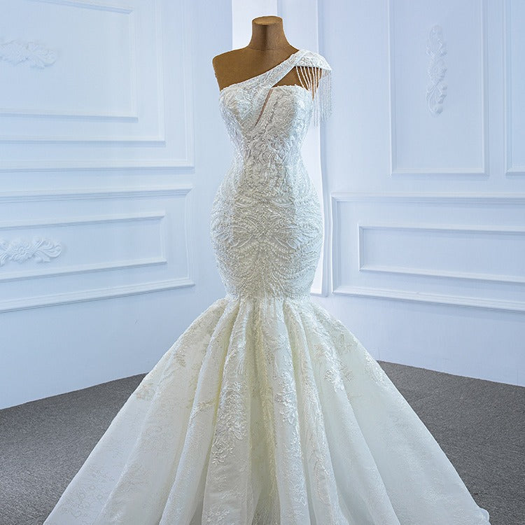 Sexy One Shoulder Mermaid Wedding Dresses