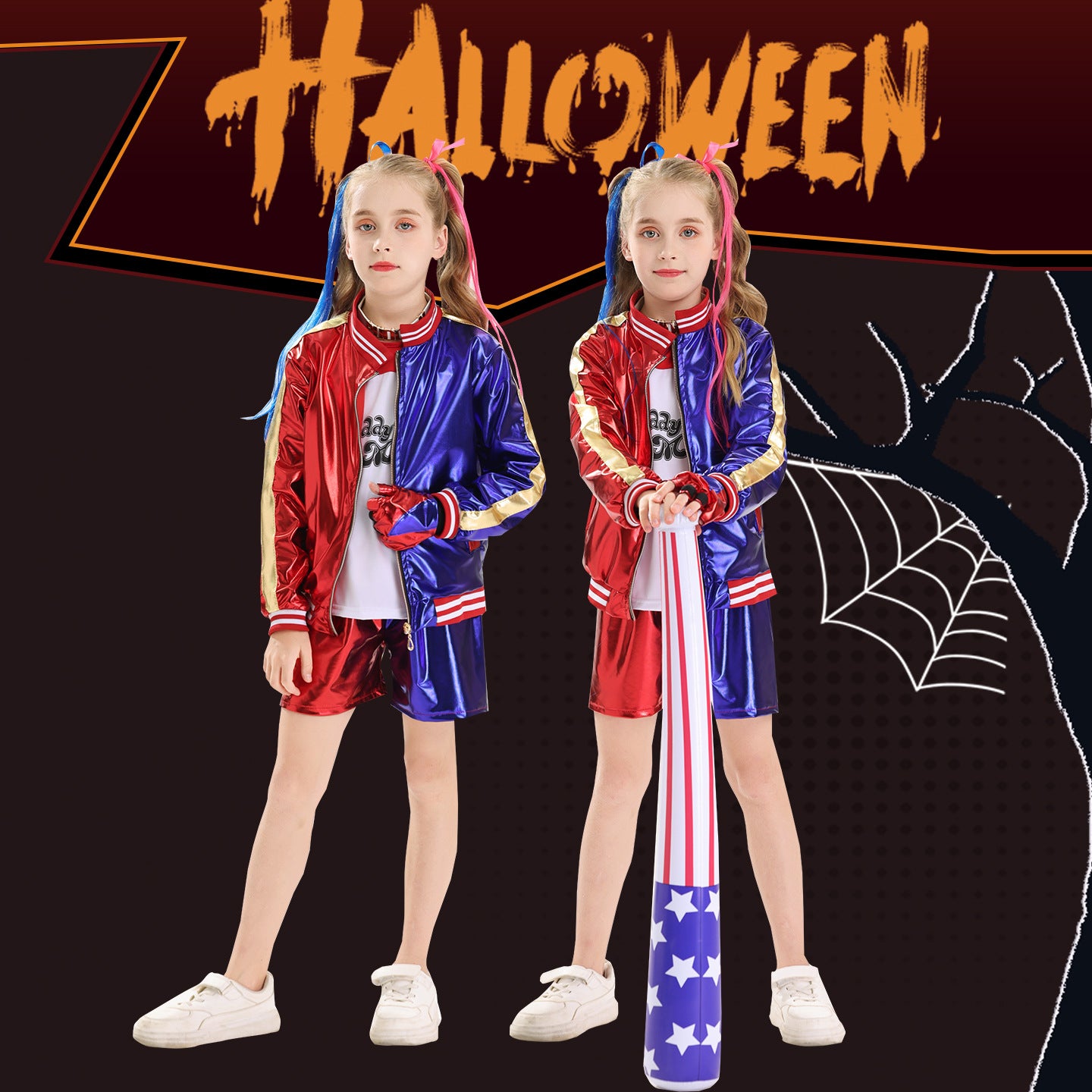 Suicide Squad Joker & Harley Quinn Kids Costume For Halloween