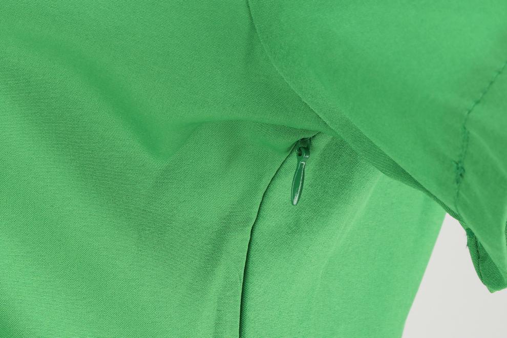 Women's Summer Party Dress with Notch Lapel and Flared Hem