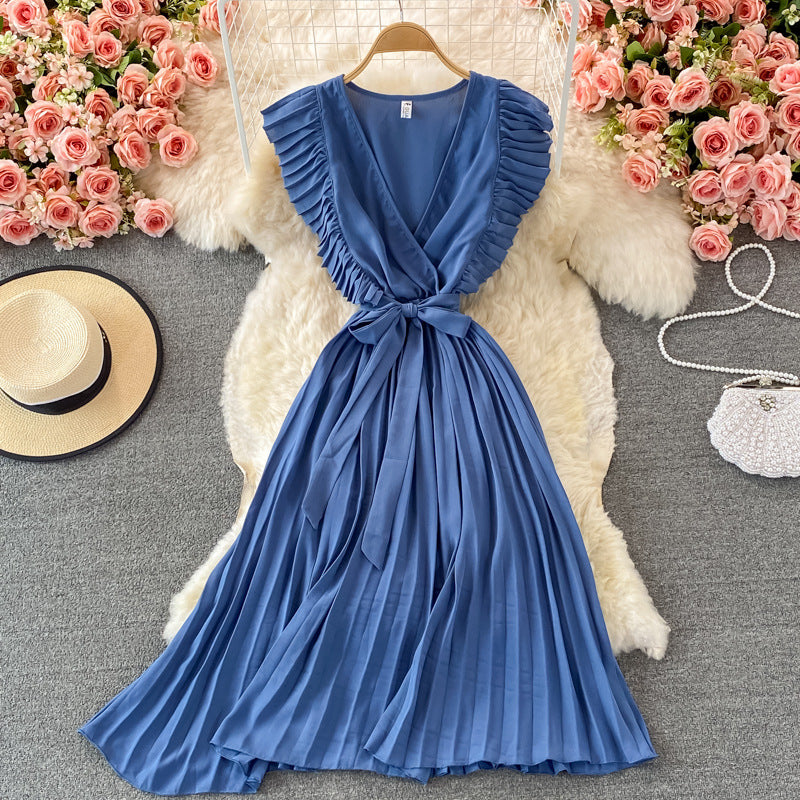 Elegant V Neck Women Long Dresses