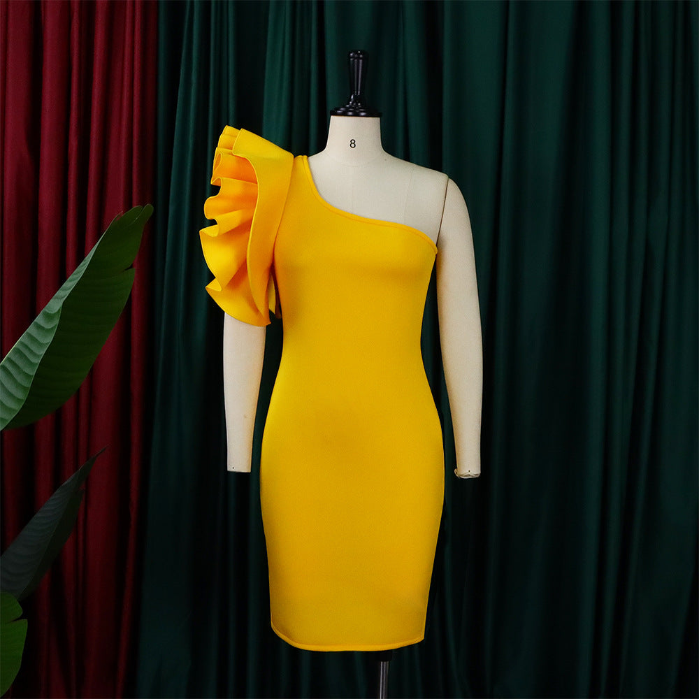 Summer One Shoulder Sexy Party Dresses for Women-Dresses-Free Shipping at meselling99