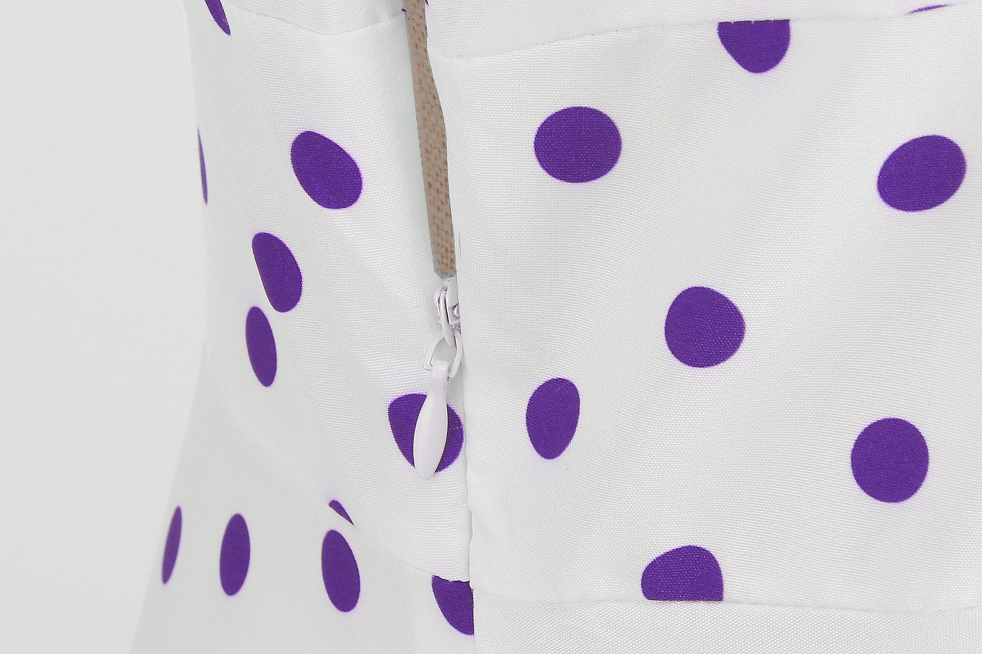 Vintage-Inspired Polka Dot Print Wrap Waist Flared Dress with Belt