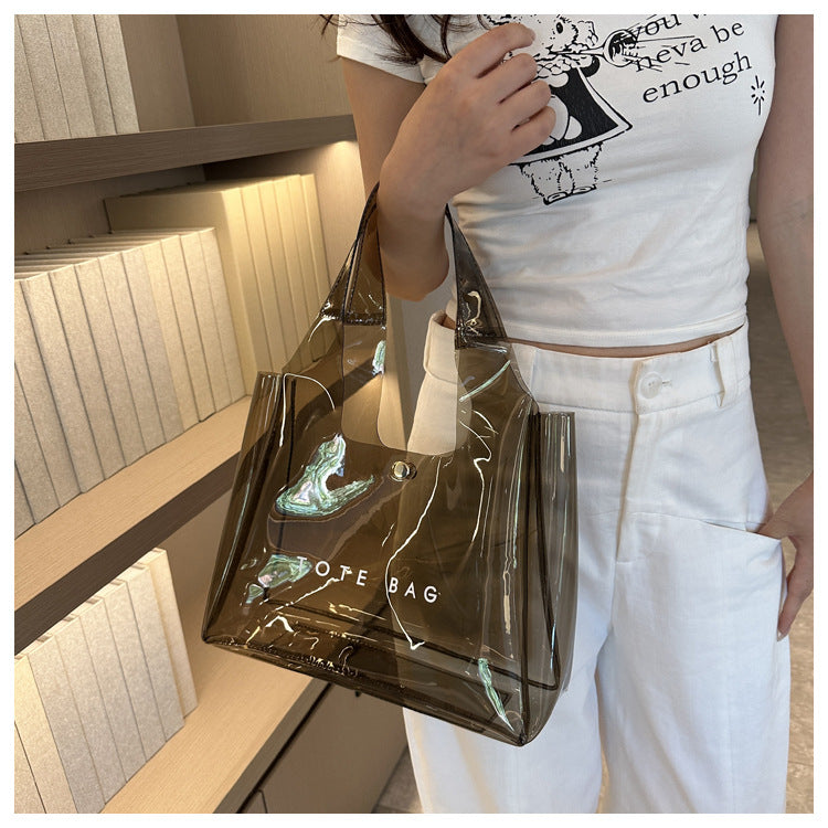 Chic PVC Clear Shoulder Bag
