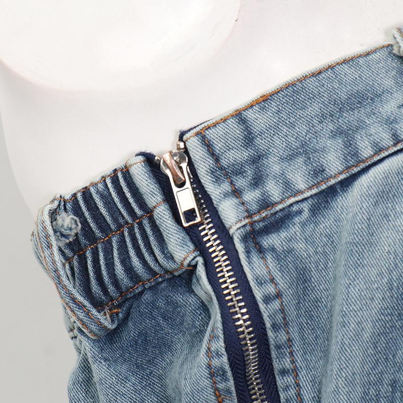 Summer Personality Broken Holes Pipe Pants-STYLEGOING