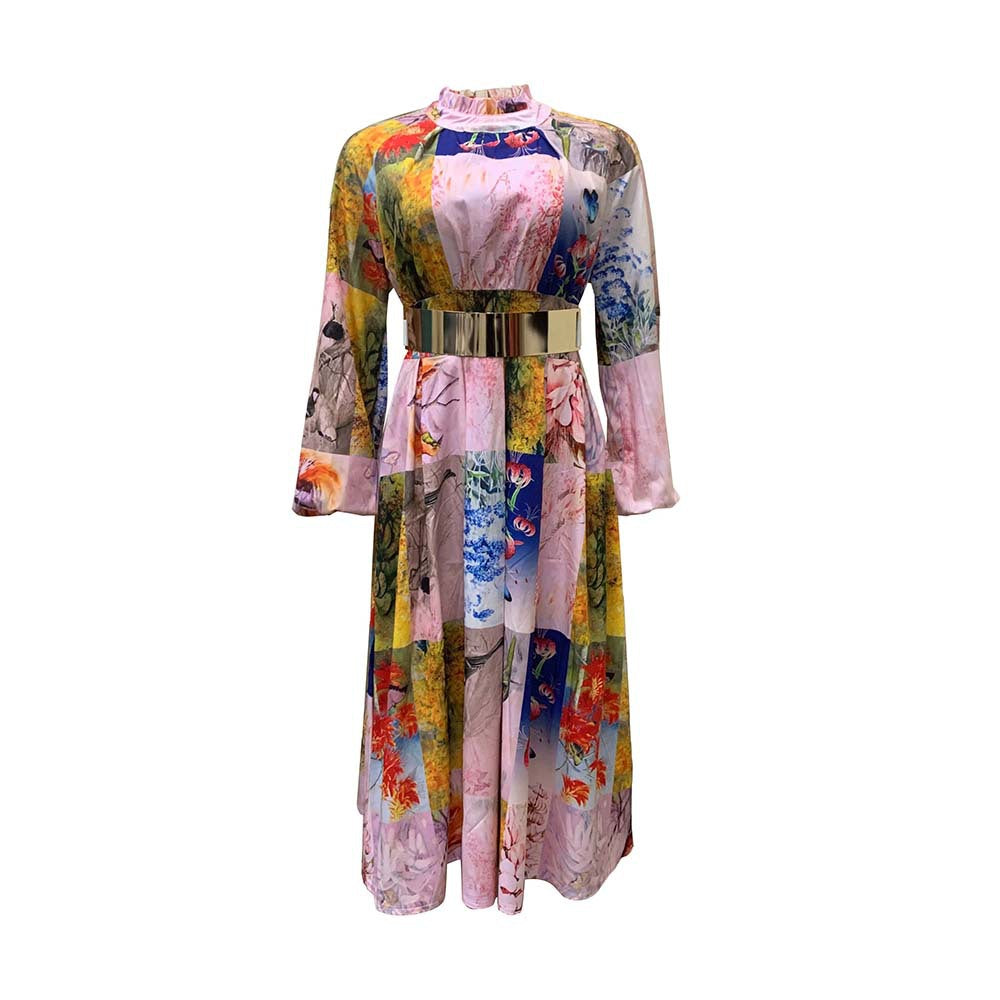 Women High Waist Plus Sizes Women Party Dresses-Dresses-Pink-S-Free Shipping at meselling99