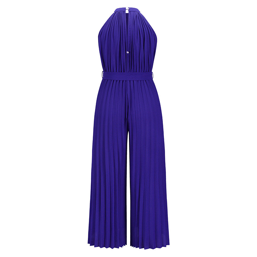 Sexy Halter Summer Wide Legs Jumpsuits for Women