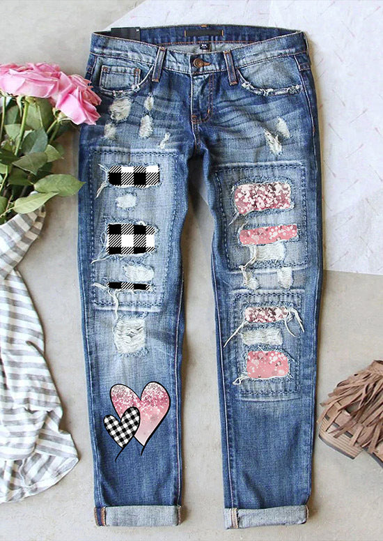 Women’s Mid-Rise Straight Leg Jeans for Halloween