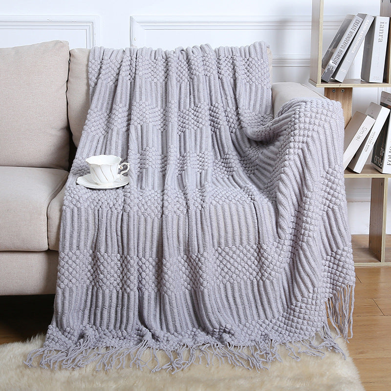Boho Fringe Sofa Blanket