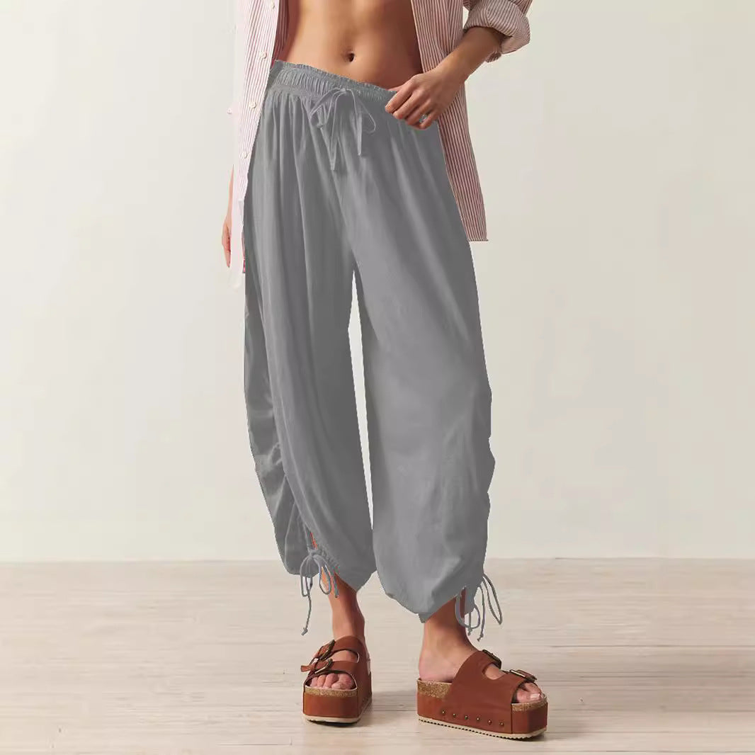 Casual Summer Drawstring Women Pants