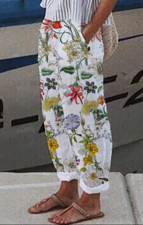 Casual Women Drawstring Elastic Waist Pants