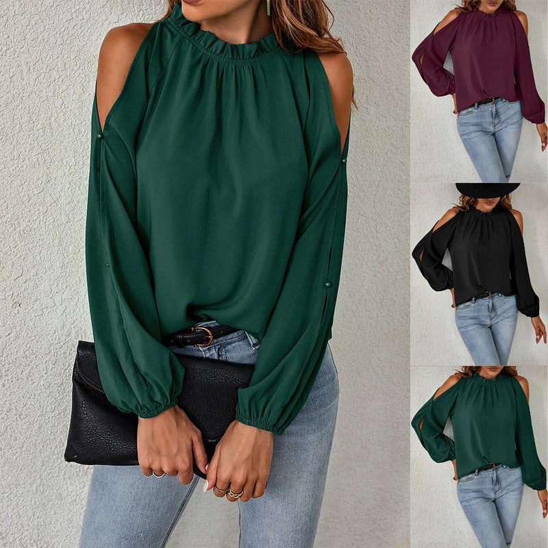 Casual Long Sleeves Women Blouses