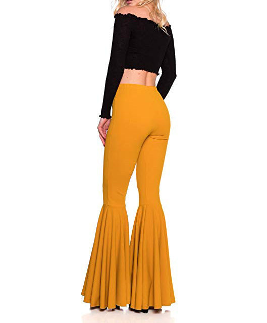 Sexy High Waist Mermaid Flare Pants