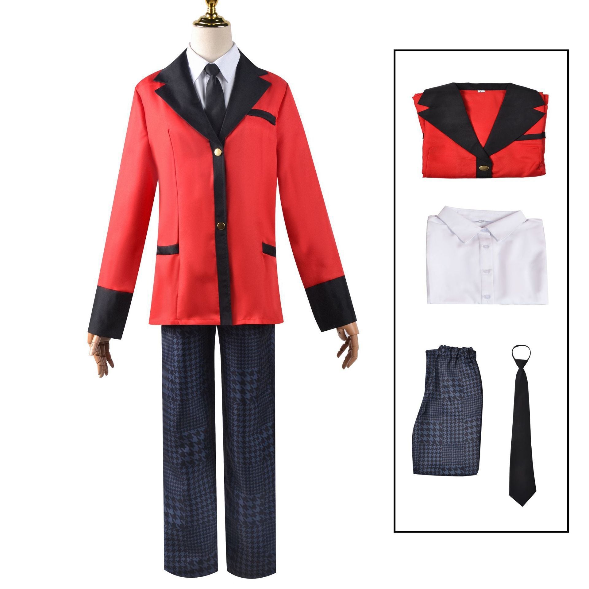Kakegurui Cosplay Costume - Yumeko Jabami & Tōbari Luna School Uniform with Badge