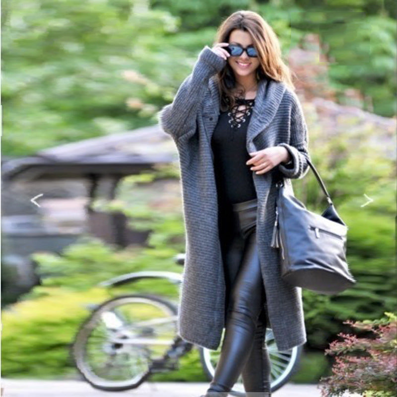 Myres Pocketed Hooded Knit Cardigan - Black