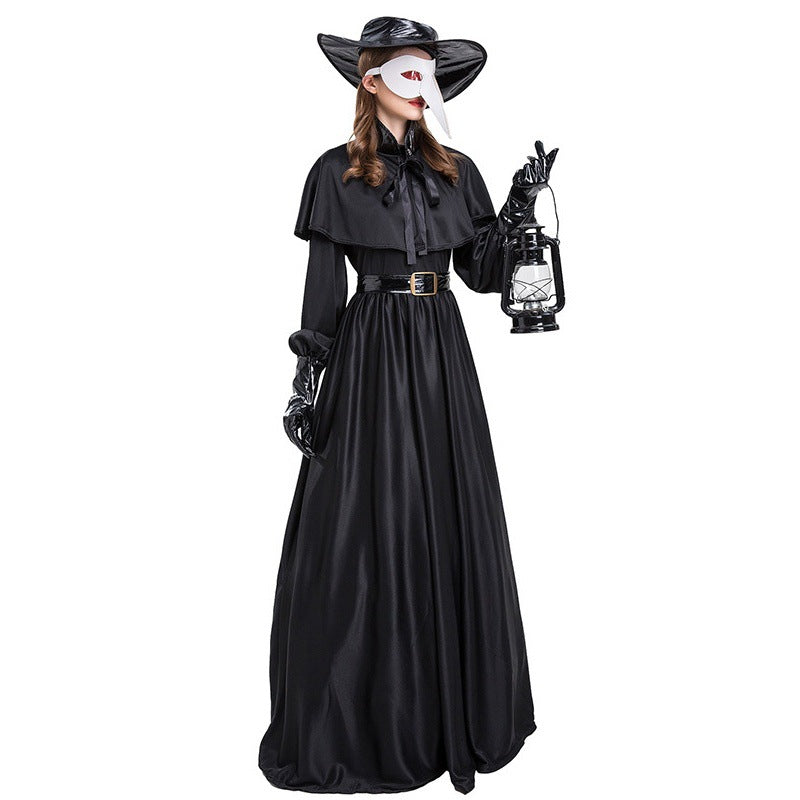 Halloween Medieval Steampunk Plague Doctor Costume for Adults