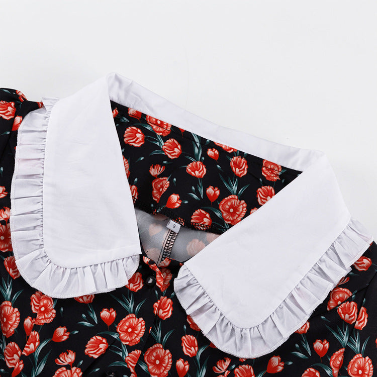 Women's Elegant Floral Print Dress