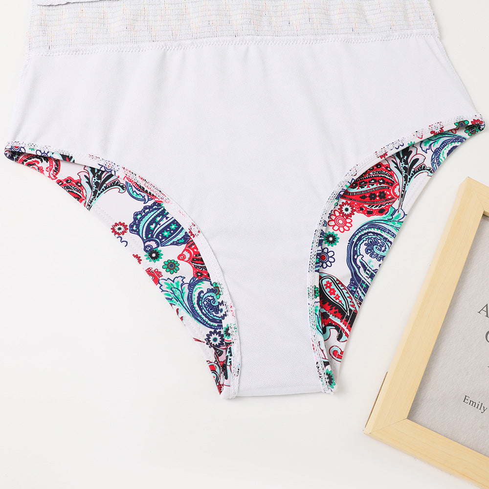 Boho Halter One Piece Women Swimwear